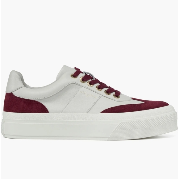 J/SLIDES Maroon and White Casual Sneakers - Picture 15 of 15